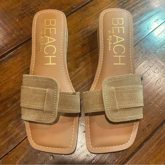 Beach by Matisse Women’s Baja One-Band Buckle Suede/Leather Sandals EUC Size 9M - Picture 2 of 10